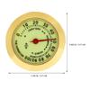 Abaodam 2Pcs Mechanical Analog Cigar Hygrometer Round Humidity Gauge Small Luminous Humidor Accessory for Cigar Box and Guitar Humidor view 2