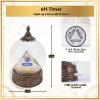 12 Zodiac Signs Cancer Crystal Pyramid Globe with Clear Quartz Healing Stones and Glitter, Pyramid for Positive Energy, Lucky, Handmade Zodiac Themed Gifts for Its Lovers, Birthday Gifts (Cancer) view 2