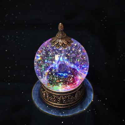 12 Zodiac Signs Capricorn Crystal Pyramid Globe with Garnet Healing Stones and Glitter, Pyramid for Positive Energy, Lucky, Handmade Zodiac Themed Gifts for Its Lovers, Birthday Gifts (Capricorn)
