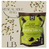 Dark Chocolate Covered Pistachios, 22 oz., Resealable Bag view 2