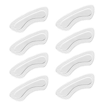 Milisten Silicone Heel Lift Inserts 4 Pairs Gel Adhesive Foot Pads for High Heels Anti-Slip Blister Protection Cushions for Women Shoes
