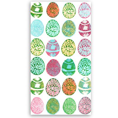 Stxy's 45ct 3ply Easter Eggs Napkins (Bleed-Free & Non-toxic Ink) Spring Disposable Hand towels for bathroom, Multicolored Easter Egg Paper Dinner Napkins for Party, Lunch, decoupage