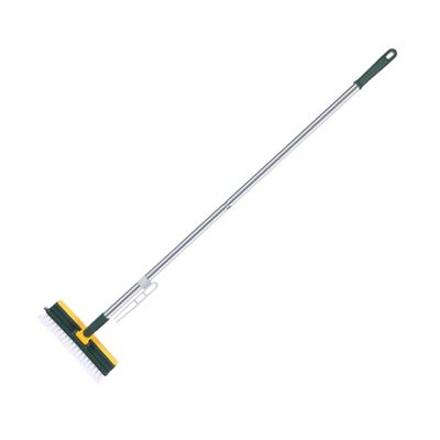 Hemobllo Multifunctional Long Handle Floor Scrub Brush Green, Bathroom Floor Scrubber with Sturdy Bristles, Bathtub and Shower Cleaning Brush for Home Use