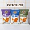 PRETZELIZED Snacks Pretzel Pita Chips Variety Pack (Pack of 4) 2 Sea Salt, 1 Everything, 1 Mediterranean MultiPack view 2