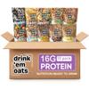 Drink 'em Oats Ready-to-Drink Oatmeal Variety Pack 10 Pouches, Gluten-Free, Non-GMO, Dairy-Free, Plant-Based Breakfast Drink (No Shaker Bottle) view 1