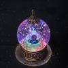 12 Zodiac Signs Sagittarius Crystal Pyramid Globe with Turquoise Healing Stones and Glitter, Pyramid for Positive Energy Lucky, Handmade Zodiac Themed Gifts for Its Lovers, Birthday (Sagittarius) view 1