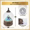 12 Zodiac Signs Sagittarius Crystal Pyramid Globe with Turquoise Healing Stones and Glitter, Pyramid for Positive Energy Lucky, Handmade Zodiac Themed Gifts for Its Lovers, Birthday (Sagittarius) view 3