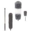 Abaodam Telescopic Household Duster Brush Set with Microfiber and Chenille Heads, Extendable Dust Cleaner for Ceiling Fans, Furniture, and High-Reach Home Cleaning view 1