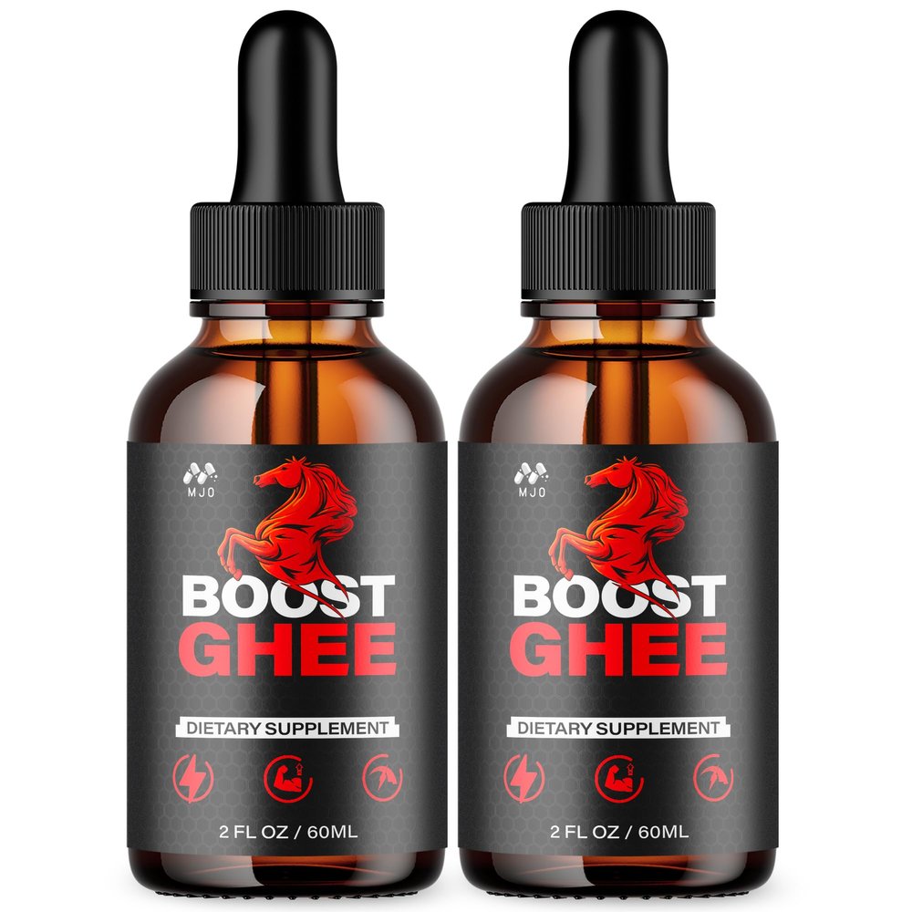 (2 Pack) Boost Ghee Drops, Official BoostGhee Liquid Drops for Men with All Natural Ingredients, Boost Ghee Advanced Health & Wellness Support with Max Strength Active Lifestyle Vitamins (60 Servings)