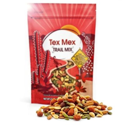 Tex Mex Trail Mix Cajun Peanuts, Sesame Sticks, Salsa Corn Sticks, Chili Bits, Pepitas & Almonds, Savory Spicy Adult Snack Mix, Party & Game Day Food, 22 oz GV Bag