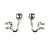 100 Pieces (50 Pairs) Glasses Nose Pad Arms, Stainless Steel Nose Pads, Glasses Repair Parts view 1