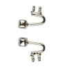 100 Pieces (50 Pairs) Glasses Nose Pad Arms, Stainless Steel Nose Pads, Glasses Repair Parts view 3
