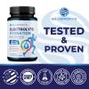 Electrolytes Supplement - Sugar Free, Advanced Hydration Complex with Sodium Chloride, Magnesium, Potassium, Calcium, Vitamin D3 - Best Hydrating Mineral Salt Pills - Vegan & Keto - 60 Capsules view 4