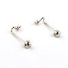 100 Pieces (50 Pairs) Glasses Nose Pad Arms, Stainless Steel Nose Pads, Glasses Repair Parts view 3