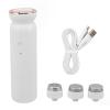 Electric Foot Callus Remover USB Rechargeable Pedicure Tool 5 Speed Adjustable with 3 Grinding Heads for Dead Skin Removal on Feet ABS Material (White) view 1