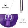 Abaodam Stainless Steel Mop Pole Replacement Handle Purple, Rotating Commercial Mop Stick Accessory for Home Bathroom Kitchen Cleaning view 2