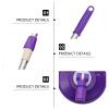 Abaodam Stainless Steel Mop Pole Replacement Handle Purple, Rotating Commercial Mop Stick Accessory for Home Bathroom Kitchen Cleaning view 4