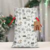 Fuzquwu Bicycle Pattern Christmas Gift Bag, Drawstring Gift Bags For Holidays, Birthday, Party Favors With Kraft Paper Tag view 4