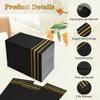 100 Pack Paper Napkins Disposable Guest Towels Gold Lined Elegant Dinner Napkins 2-ply Party Napkin Guest Disposable Soft&Absorbent Paper Hand Towels for Bathroom Kitchen Wedding Party Dinner Event view 4