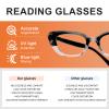 CHOFILORD 6 Pack Cat Eye Reading Glasses for Women Fashion Cute Blue Light Blocking Computer Readers Spring Hinge (Colorful-C, 1, x) view 3
