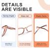 CHOFILORD 6 Pack Cat Eye Reading Glasses for Women Fashion Cute Blue Light Blocking Computer Readers Spring Hinge (Colorful-C, 1, x) view 4