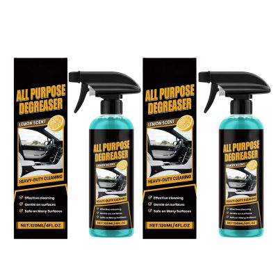 All Purpose Degreaser Spray, Quick Stain Removal, 120ml, Oven Cleaner Solution, Degreaser Cleaner, Odor-Reducing Action, For Car House Oven Stove Cooktop Counter Sink Cabinet