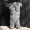 1.49kg 3.28lb Labradorite Male Body Torso Sculpture Model | 175mm Divine Masculine Statue with Flash | Hand-Carved Crystal Art for Strength & Intuition | Premium Altar Decor & Collector's Piece view 1