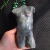 1.49kg 3.28lb Labradorite Male Body Torso Sculpture Model | 175mm Divine Masculine Statue with Flash | Hand-Carved Crystal Art for Strength & Intuition | Premium Altar Decor & Collector's Piece view 2
