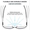 ABETOS Photochromic Transition Reading Glasses Blue Light Blocking Half Metal Spring Hinges Sun Readers Men Women, Grey+0.0 view 4