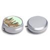 Austin Texas Pill Box 3 Compartment Small Pill Case Travel Round Pill Box Portable for Pocket Or Purse Pill Organizer Pill Container Holder to Hold Vitamins view 3