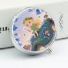 Blonde Elf Holding A Magic Wand Pill Case with Mirror Retro 3 Compartment Small Pill Organizer Metal Round Pill Box Or Vitamins Fish Oil Supplements Pill Container Travel for Purse Pocket view 4
