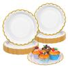 Didiseaon Floral Disposable Paper Plates White Food Serving Trays for Parties Birthdays Showers Picnics and Camping plant Dinnerware 8. Inches Floral Paper Plates, 50 PCS view 1