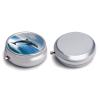 Jumping Up Dolphins Pill Box 3 Compartment Small Pill Case Travel Round Pill Box Portable for Pocket Or Purse Pill Organizer Pill Container Holder to Hold Vitamins view 3