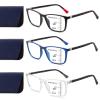 EVANLCAP 3 Pcs Progressive Multifocal Blue Light Blocking Reading Glasses view 1