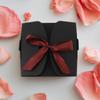 FUOYLOO 10pcs Kraft Paper Boxes with Ribbon 12x12x5cm for Bridesmaid Proposal Wedding Party Favor Packaging view 3