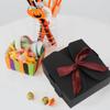 FUOYLOO 10pcs Kraft Paper Boxes with Ribbon 12x12x5cm for Bridesmaid Proposal Wedding Party Favor Packaging view 4