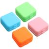 Abaodam 8pcs Portable Pill Organizer Travel Medicine Storage Box with 4 Compartments Small Square Pill Case for Pocket Purse Travel Medication Holder view 1