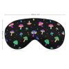 MZERSE Colorful Neon Mushroom Sleeping Mask for Woman and Men, Blindfold Eye Mask with Adjustable Head Strap Comfortable for Nap Night Sleeping Meditation view 2