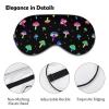 MZERSE Colorful Neon Mushroom Sleeping Mask for Woman and Men, Blindfold Eye Mask with Adjustable Head Strap Comfortable for Nap Night Sleeping Meditation view 3