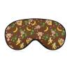 MZERSE Adjustable Sleeping Eye Mask Banana Monkeys Blindfold Lightweight Sleep Mask with Adjustable Head Strap for Nap Travel Full Sleeping view 1