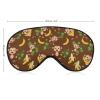 MZERSE Adjustable Sleeping Eye Mask Banana Monkeys Blindfold Lightweight Sleep Mask with Adjustable Head Strap for Nap Travel Full Sleeping view 2
