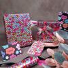komforbaa Rose Red Shiny Gift Wrapping Paper, Iridescent Mermaid Scale Gift Wrap for Birthday, Graduation, Anniversary, Baby Shower, Wedding, Kids, Girls, 17In33Ft (43cm10m) view 2