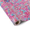 komforbaa Rose Red Shiny Gift Wrapping Paper, Iridescent Mermaid Scale Gift Wrap for Birthday, Graduation, Anniversary, Baby Shower, Wedding, Kids, Girls, 17In33Ft (43cm10m) view 4