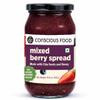 Conscious Food Mixed Berry Jam | 15.8 oz | Real Fruits (Strawberry, Blueberry, Mulberry) | Sweetened with Forest Honey | No Refined Sugar, No Artificial Preservatives | Healthy Jam view 1