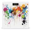 Abstract Paint Splashes Bathroom Scale for Body Weight LCD Display Digital Bathroom Scale Tempered Glass Bathroom Weight Scales Fashion Smart Scales for Home Bedroom 400 Lb view 1