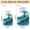 OTVEE Coastal Wave Design Hot Water Bottle with Cover, BPA Free PVC 1L Small Hot Water Bag for Pain Relief Menstrual Cramp Sore Muscles Hot and Cold Compress Therapy view 2