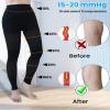 15-20 mmHg Medical Compression Leggings, Footless Compression Stockings for Women & Men, Compression Tights for Edema, Varicose Veins, Swelling, DVT view 2