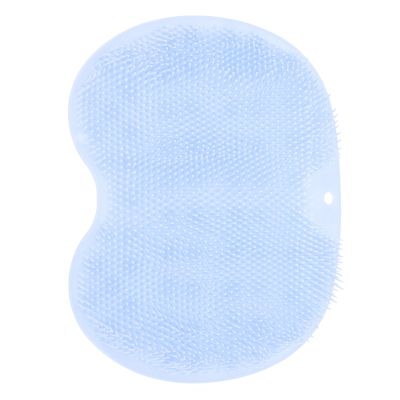 GALPADA Shower Foot Scrubber Massager Pad with Suction Cups Non-Slip Foot Brush Cleaner for Bath and Shower 23x30cm Blue TPE for Deep Massage and Exfoliation