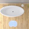 GALPADA Shower Foot Scrubber Massager Pad with Suction Cups Non-Slip Foot Brush Cleaner for Bath and Shower 23x30cm Blue TPE for Deep Massage and Exfoliation view 4