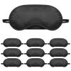 10 Pack Sleep Mask Eye Mask Blindfold, Soft Sleeping Masks with Nose Pad and Adjustable Strap, Comfortable Light Blocking Eye Covers for Sleeping, Travel, Party Games, Adults, Kids, Men Women view 1